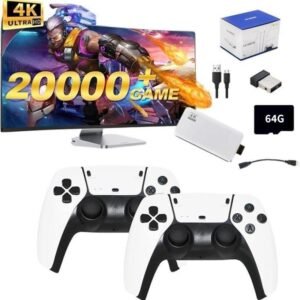 2025 M15 Plus Retro Game Console Built in Game Stick  Wireless Controllers  Classic Game Emulator